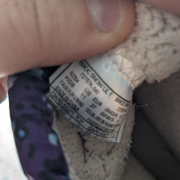 Bogs Kids' Purple Multi-Color Snow Boots - Picture 8 of 8